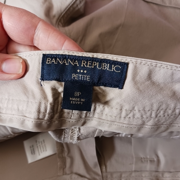 Banana Republic Factory Khaki Chino With Metal Button Details Size 8p - Picture 8 of 9